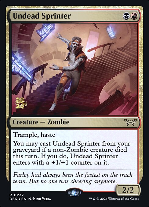 MTG Undead Sprinter PDSK 237s Prerelease Foil