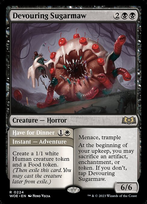 MTG Devouring Sugarmaw // Have for Dinner WOE 224 Regular Nonfoil