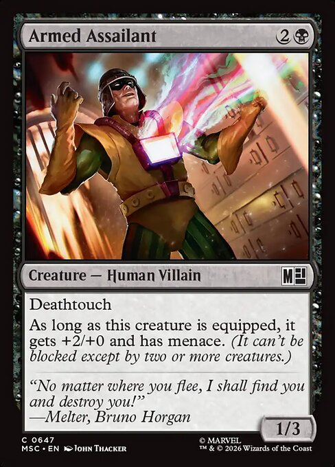 MTG Armed Assailant MSC 647 Regular Nonfoil