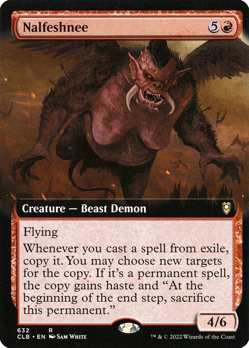 MTG Nalfeshnee CLB 632 Extended Art Nonfoil