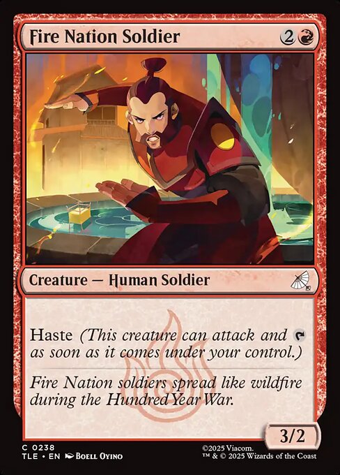 MTG Fire Nation Soldier [TLE 238] Foil
