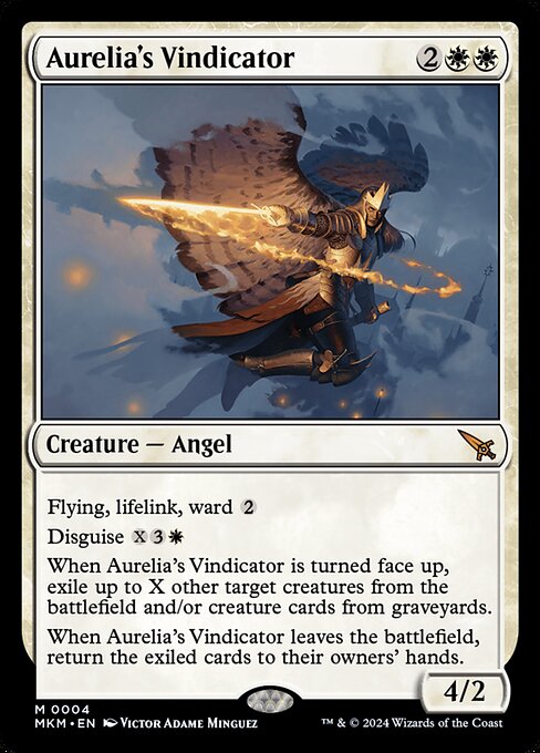 MTG Aurelia's Vindicator MKM 004 Regular Foil
