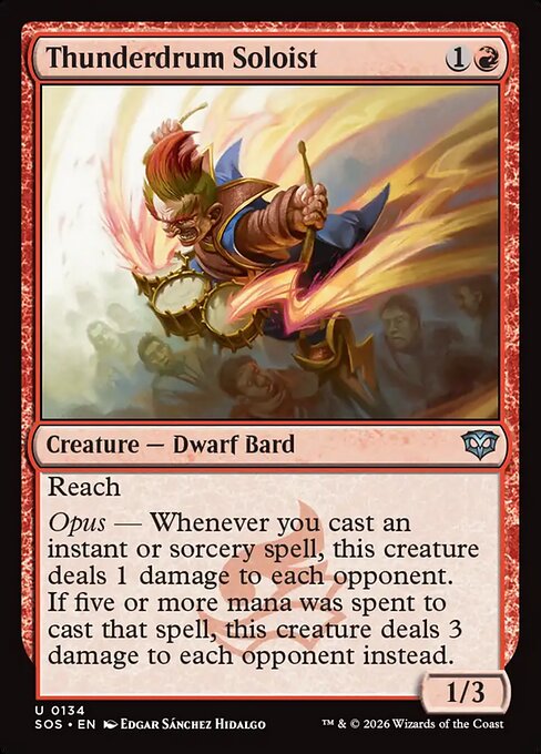 MTG Thunderdrum Soloist SOS 134 Regular Nonfoil