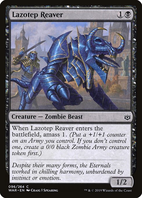 MTG Lazotep Reaver WAR 096 Standard Foil front