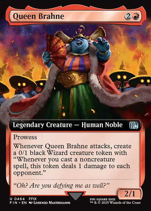 MTG Queen Brahne FIN 464 Extended Art Foil