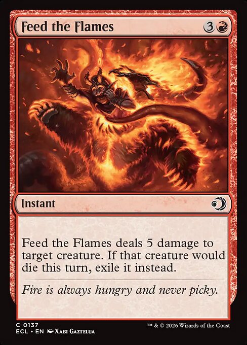 MTG Feed the Flames ECL 137 Regular Foil