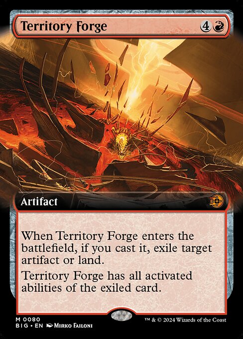 MTG Territory Forge BIG 080 Extended Art Foil