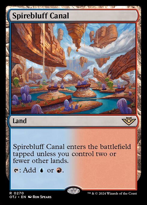 MTG Spirebluff Canal OTJ 270 Regular Nonfoil