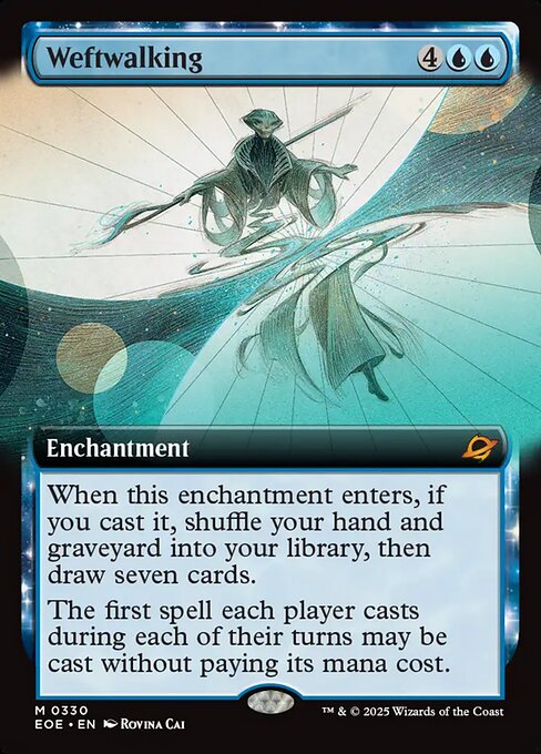MTG Weftwalking EOE 330 Extended Art Foil