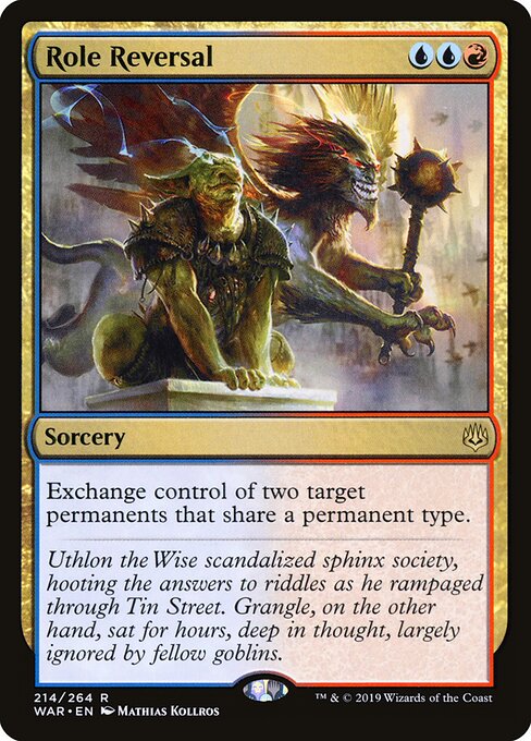 MTG Role Reversal WAR 214 Standard Foil front