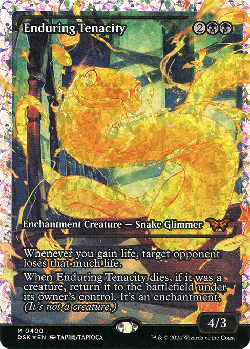 MTG Enduring Tenacity DSK 400 Japan Showcase Fracture Foil