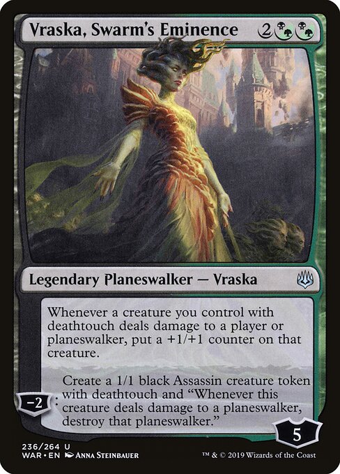 MTG Vraska, Swarm's Eminence WAR 236 Standard Nonfoil front