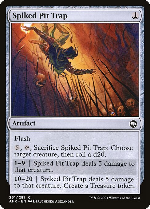 MTG Spiked Pit Trap AFR 251 Regular Nonfoil