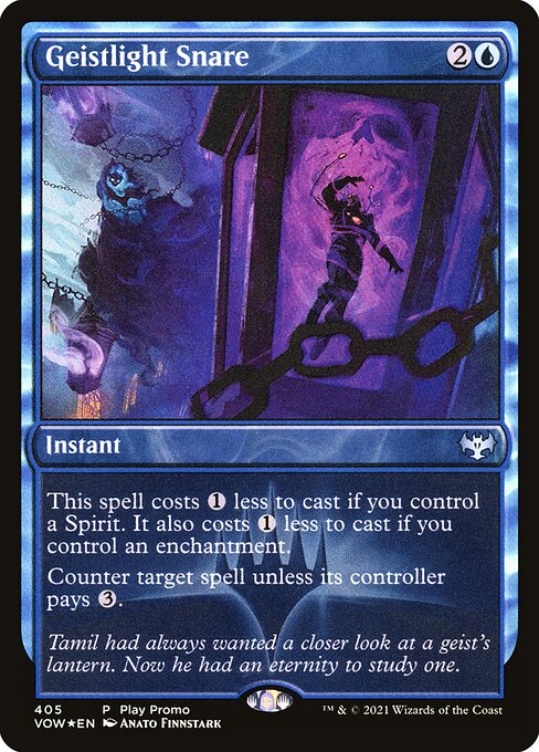 MTG Geistlight Snare VOW 405 Play Promo Foil front