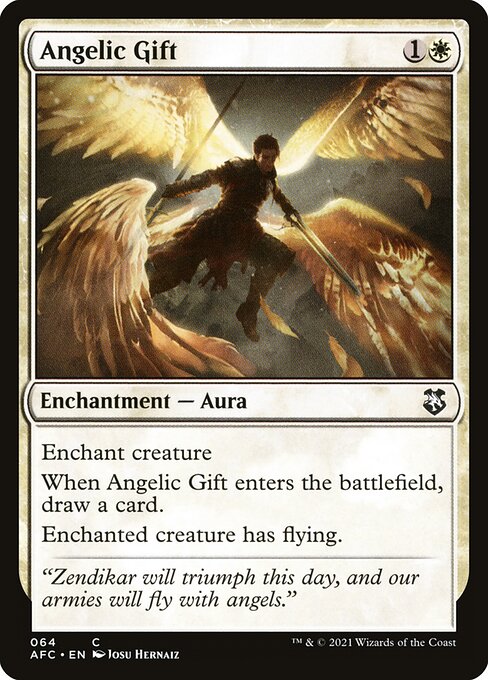 MTG Angelic Gift AFC 064 Standard Nonfoil