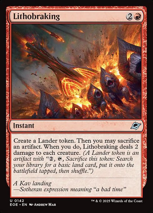 MTG Lithobraking EOE 142 Regular Foil