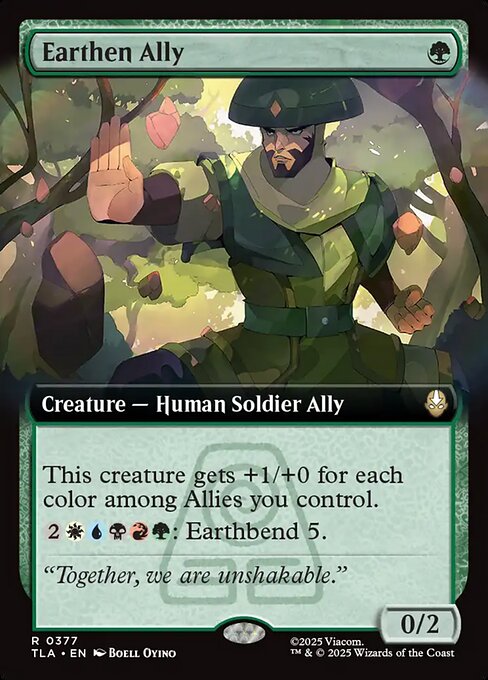 MTG Earthen Ally TLA 377 Extended Art Nonfoil
