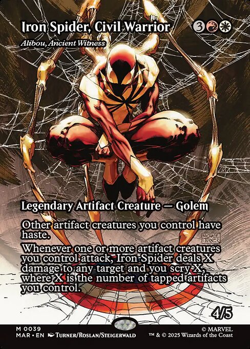 MTG Alibou, Ancient Witness MAR 039 Borderless Source Material Foil