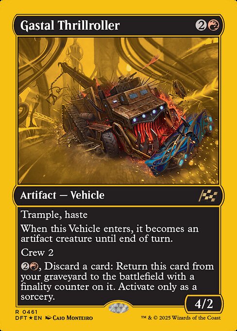 MTG Gastal Thrillroller DFT 461 Regular First-Place Foil