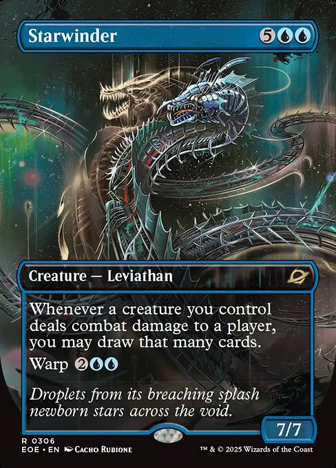 MTG Starwinder EOE 306 Borderless Surreal Space Nonfoil