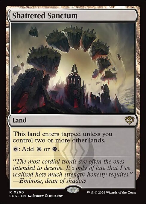 MTG Shattered Sanctum SOS 260 Regular Foil