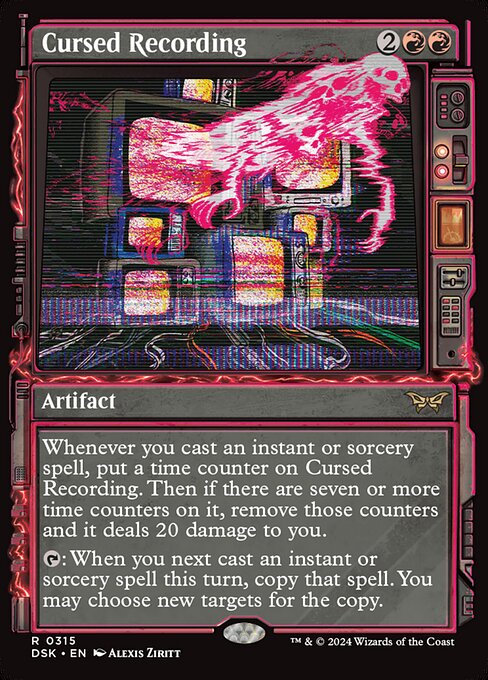 MTG Cursed Recording DSK 315 Paranormal Frame Nonfoil