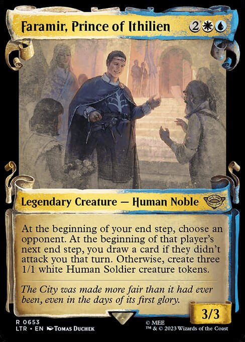 MTG Faramir, Prince of Ithilien LTR 653 Showcase Scrolls of Middle-earth Nonfoil