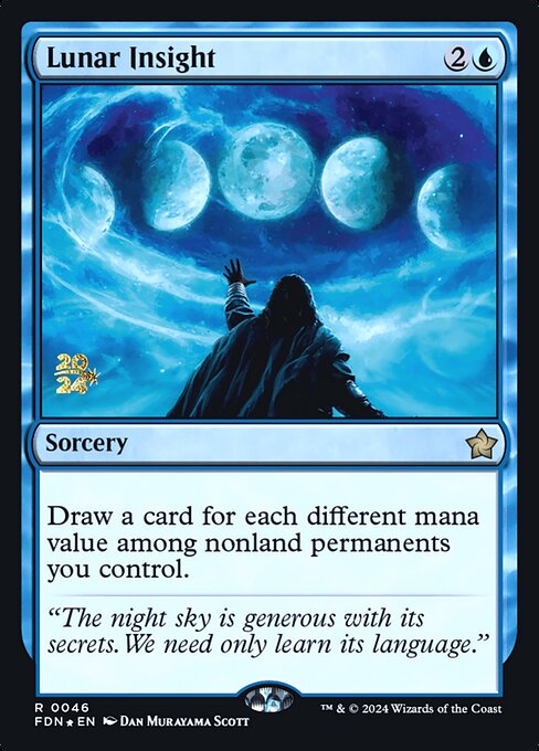 MTG Lunar Insight PFDN 046s Prerelease Foil