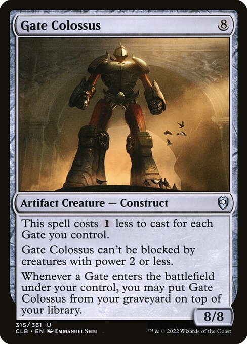 MTG Gate Colossus CLB 315 Regular Nonfoil