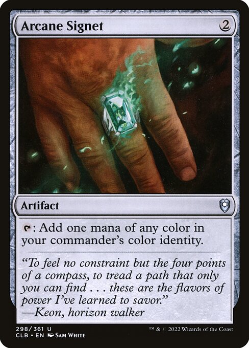 MTG Arcane Signet CLB 298 Regular Foil