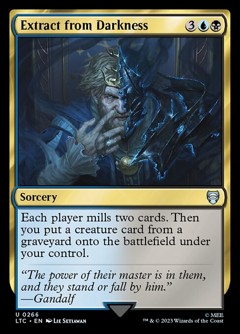 MTG Extract from Darkness LTC 266 Alternate Art Nonfoil