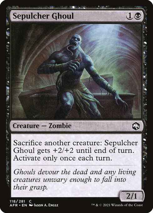 MTG Sepulcher Ghoul AFR 118 Regular Foil