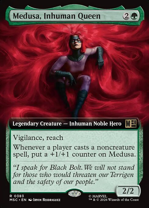 MTG Medusa, Inhuman Queen MSC 383 Extended Art Nonfoil