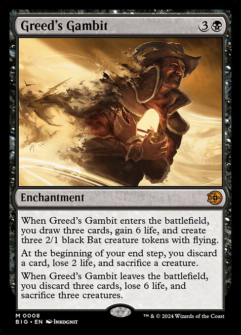 MTG Greed's Gambit BIG 008 Regular Nonfoil