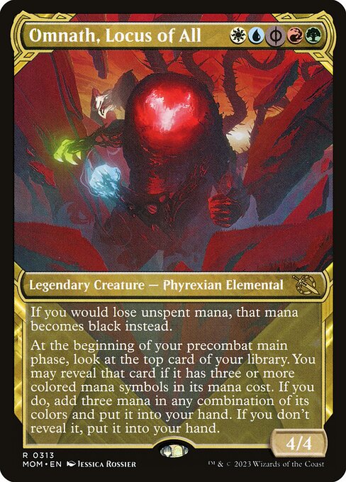 MTG Omnath, Locus of All MOM 313 Planar Showcase Nonfoil