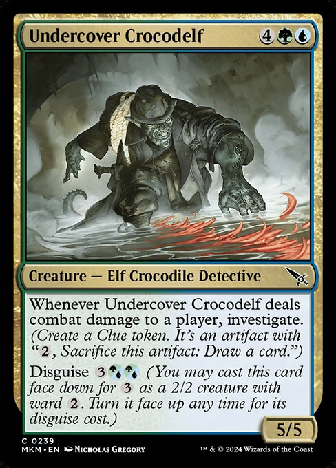 MTG Undercover Crocodelf MKM 239 Regular Foil