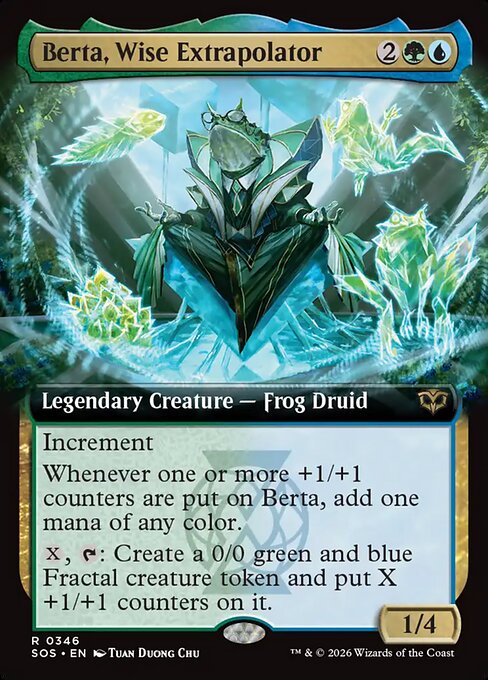 MTG Berta, Wise Extrapolator SOS 346 Extended Art Nonfoil