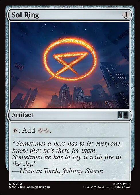 MTG Sol Ring MSC 212 Regular Nonfoil