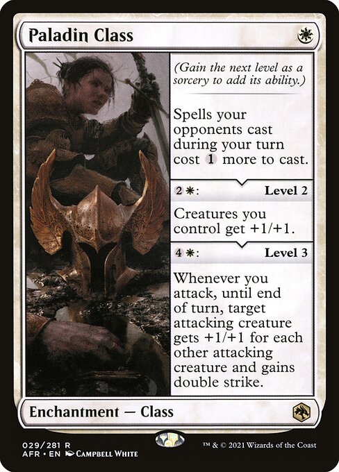 MTG Paladin Class AFR 029 Regular Nonfoil