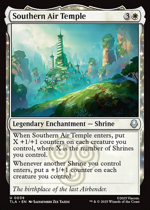 MTG Southern Air Temple TLA 036 Regular Nonfoil