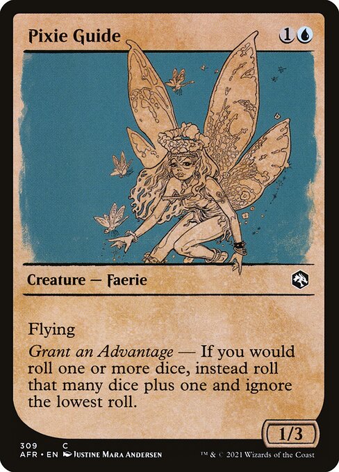 MTG Pixie Guide AFR 309 Rulebook Showcase Nonfoil