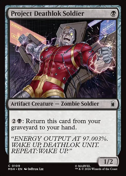 MTG Project Deathlok Soldier MSH 109 Regular Nonfoil