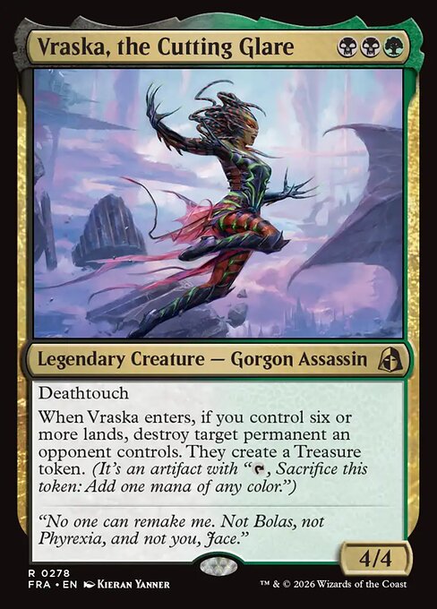 MTG Vraska, the Cutting Glare FRA 278 Standard Foil front