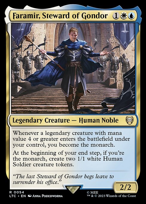 MTG Faramir, Steward of Gondor LTC 054 Regular Nonfoil