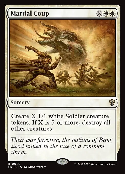 MTG Martial Coup FRC 028 Standard Nonfoil front