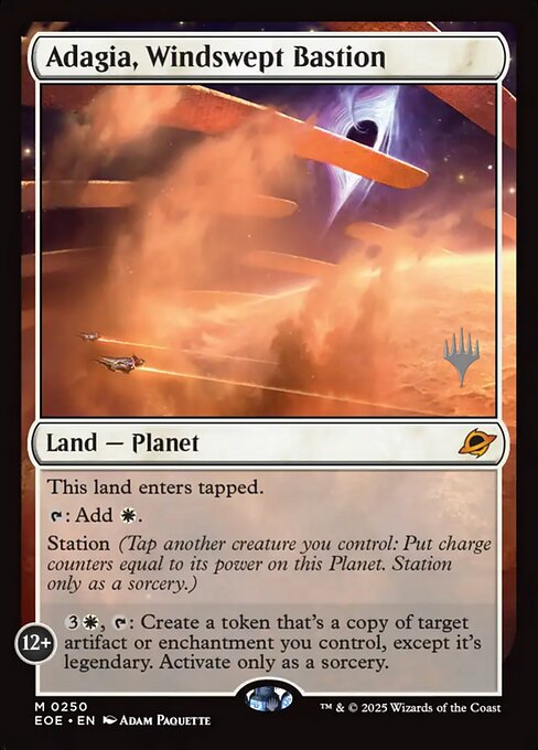 MTG Adagia, Windswept Bastion PEOE 250p Promo Pack Nonfoil