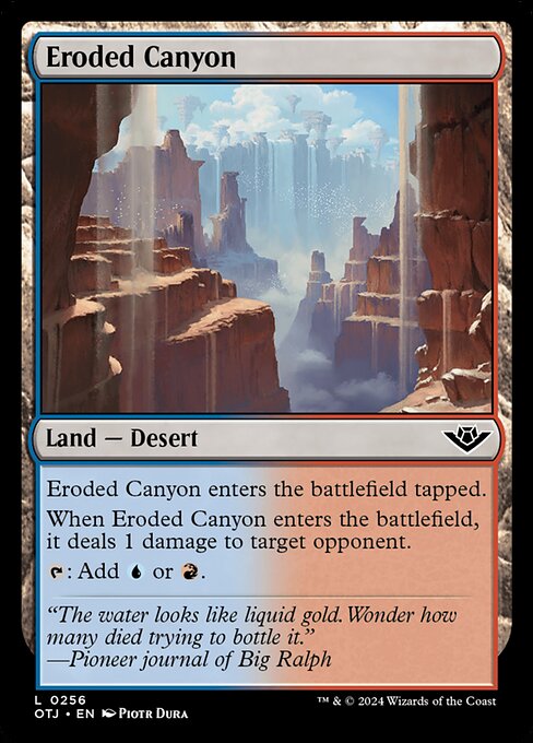 MTG Eroded Canyon OTJ 256 Regular Foil