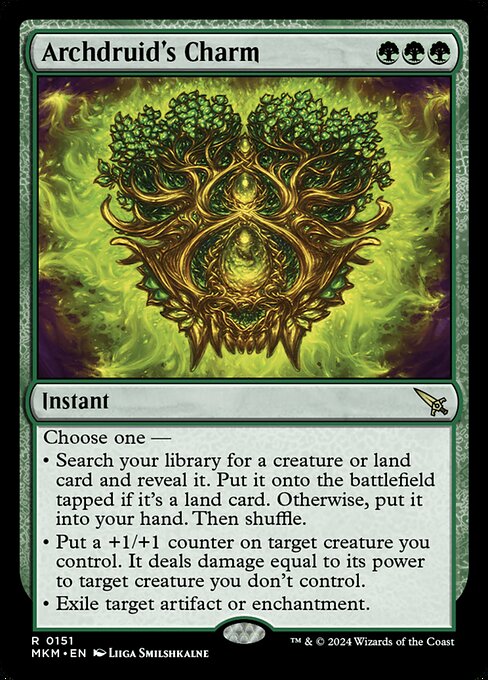 MTG Archdruid's Charm MKM 151 Regular Nonfoil
