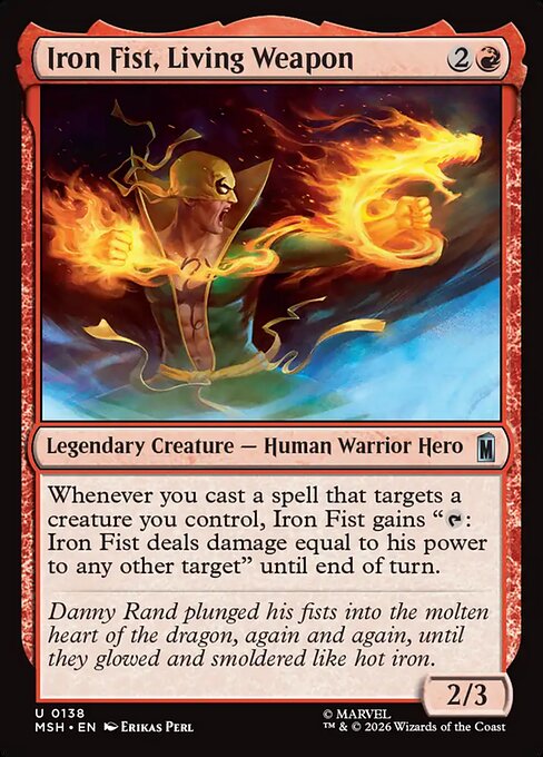 MTG Iron Fist, Living Weapon MSH 138 Regular Nonfoil