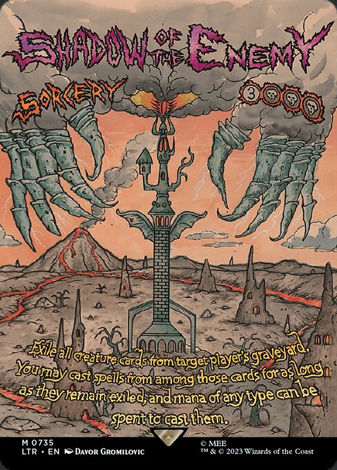 MTG Shadow of the Enemy LTR 735 Borderless Poster Nonfoil